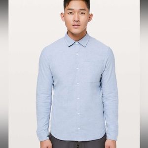 Lululemon all down buttondown shirt men size M